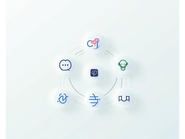 Diagrama de interconexión de iconos de Notion, Calendly, Zapier, Toggl y Slack, simbolizando un ecosistema de herramientas para emprendedores.